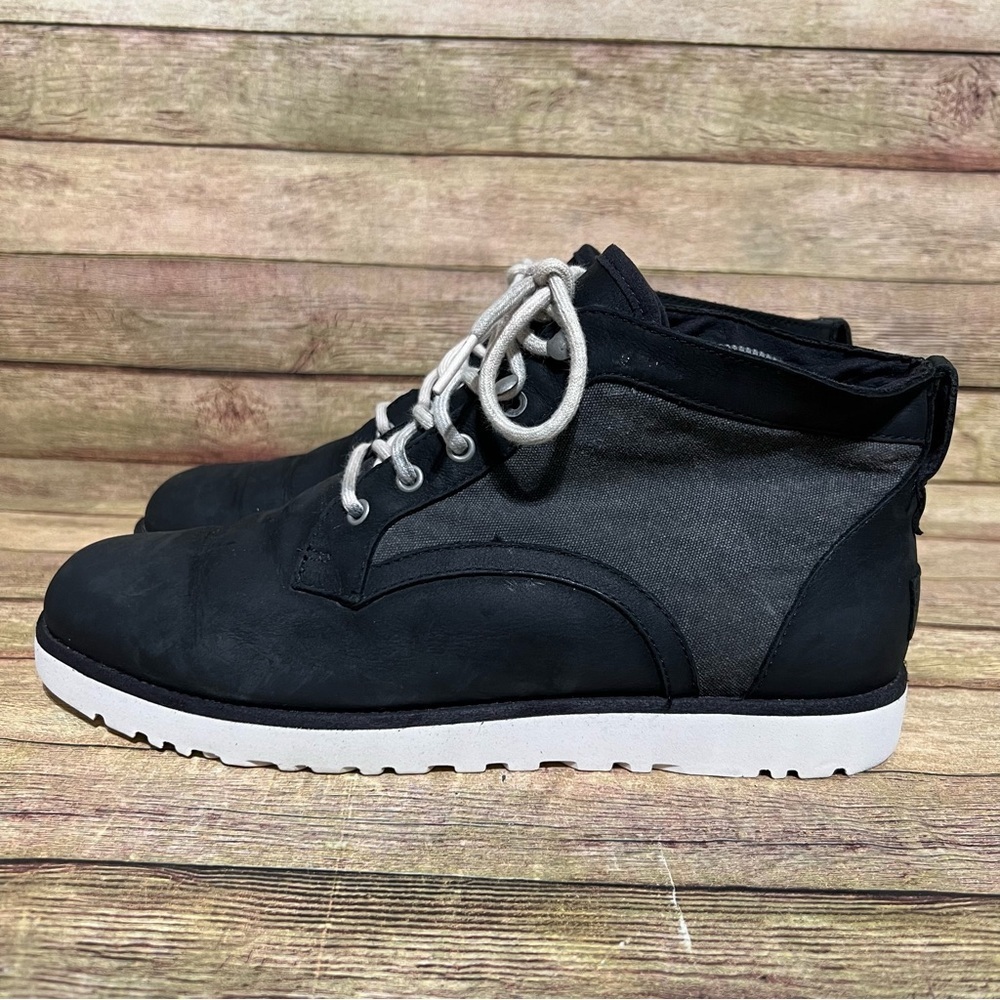 Ugg Black Leather Bethany Ankle Boots